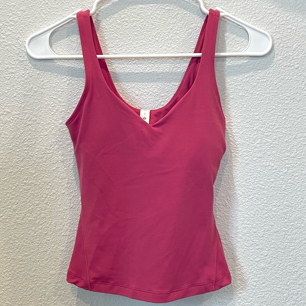 Lululemon Align Waist Length Tank Top in Pink Lychee Size 0